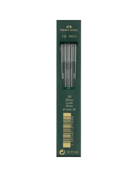 Astuccio 10 mine 2B Faber-Castell TK 9071 2 mm - 127102