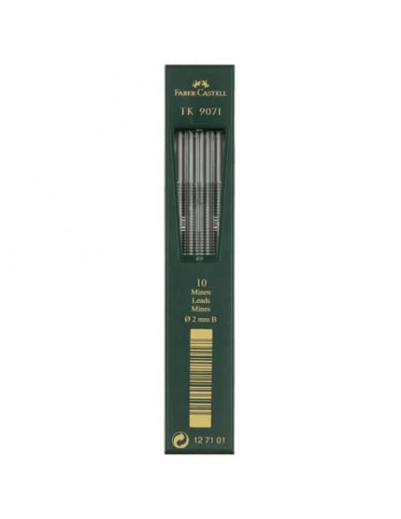 Astuccio 10 mine B Faber-Castell TK 9071 2 mm - 127101