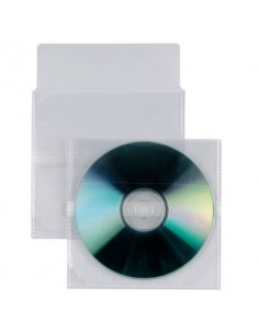 Busta trasparente porta CD/DVD adesiva Sei Rota formato 12