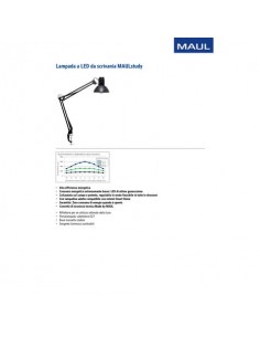 Lampada a LED da scrivania Study Maul nero Z800113