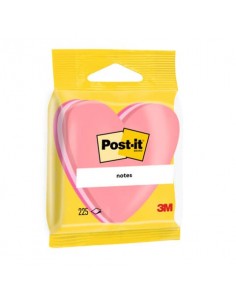Foglietti riposizionabili colorati Post-it® Notes cubo sagomato cuore 225 ff - 2007H