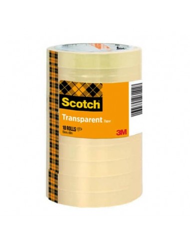Nastro adesivo Scotch® 508 15 mm x 66 m trasparente torre da 10 rotoli - 508-1566