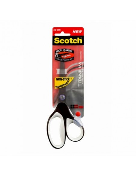 Forbici professionali Scotch® Titanium Non-Stick asimmetrica bianco/nero 20 cm 1468TNS-MIX