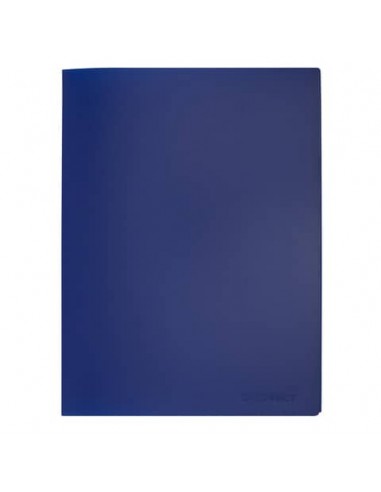 Portalistini in polipropilene con 30 tasche Q-Connect formato A4 - blu opaco - KF01255