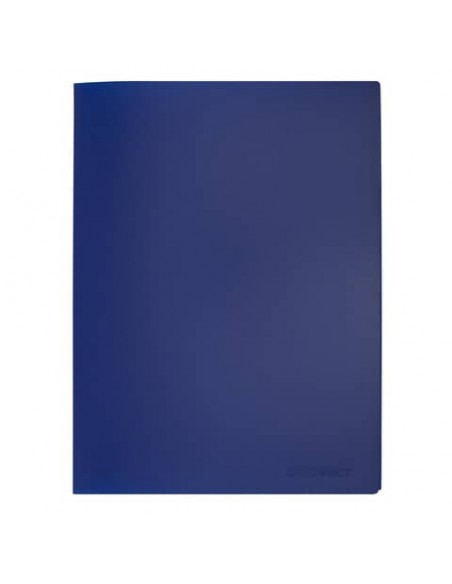 Portalistini in polipropilene con 30 tasche Q-Connect formato A4 - blu opaco - KF01255
