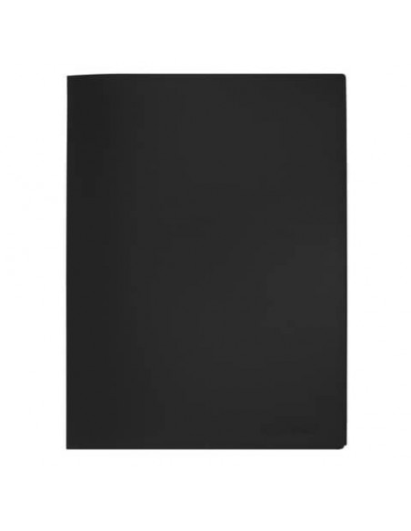 Portalistini in polipropilene con 30 tasche Q-Connect formato A4 - nero opaco - KF01256