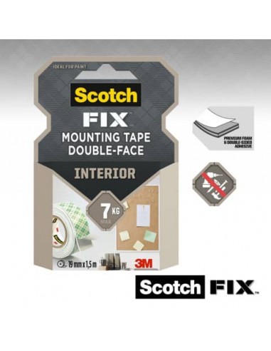 Nastro biadesivo forte Fix Scotch® formato 19 mm x 1