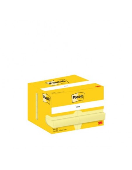 Foglietti riposizionabili classici Post-it® Giallo Canary™ - conf. 12 pz - formato 51x76 mm - 656