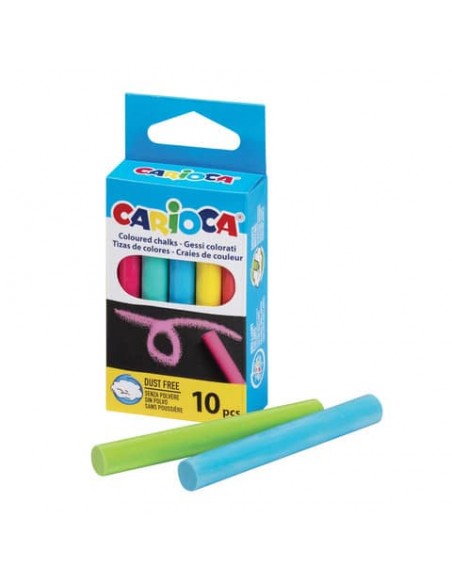 Gessi tondi Carioca conf. da 10 pezzi colorati - 43554