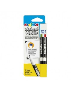 Marcatore per lavagna bianca Carioca - blu - conf. 2 pezzi - 42760/02