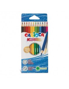 Matite colorate Carioca Acquarell conf. da 12 colori assortiti - 42857