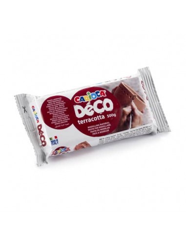 Panetto pasta da modellare Carioca Déco 500 g terracotta 30996/21