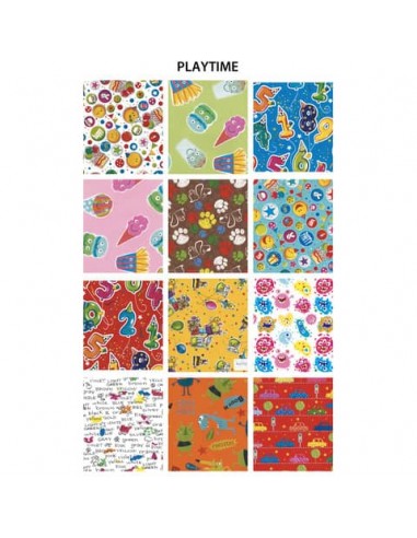 Carta regalo Bolis 70x100 cm patinata Playtime - conf. 50 pz - 79007948800 -19