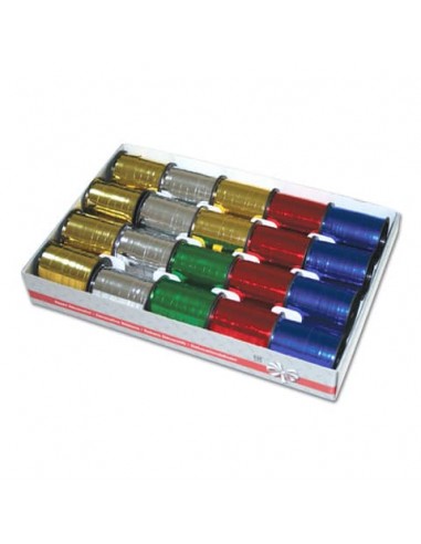 Rotolino nastro lucido Bolis Reflex 10x10 m - colori lucidi classici - conf. 20 pz - 65011073448