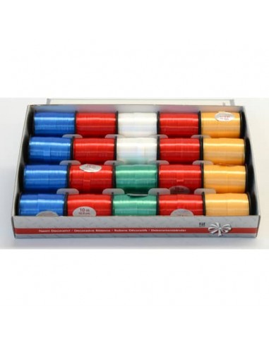 Rotolino nastro lucido Bolis Splendene 10x10 m - colori lucidi classici - conf. 20 pz - 55011073448