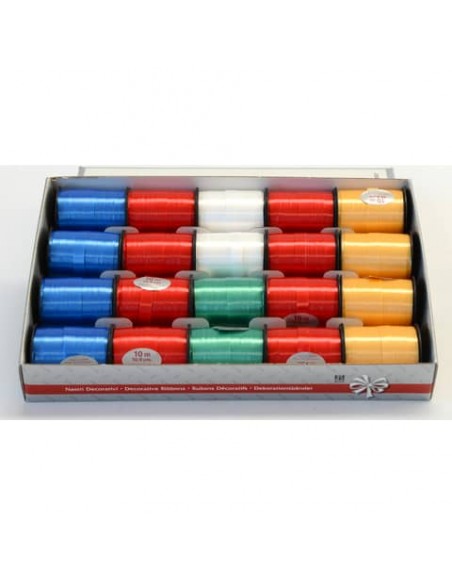 Rotolino nastro lucido Bolis Splendene 10x10 m - colori lucidi classici - conf. 20 pz - 55011073448