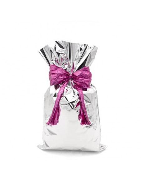 Buste regalo metallizzate Italpak - formato 20x35 cm - conf. 50 pz argento X007000203500