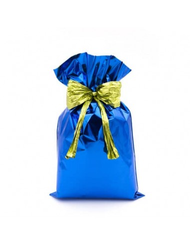 Buste regalo metallizzate Italpak - formato 25x40 cm - conf. 50 pz blu - X007006254000