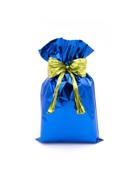 Buste regalo metallizzate Italpak - formato 35x50 cm - conf. 50 pz blu X007006355000