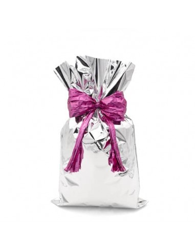 Buste regalo metallizzate Italpak - formato 50x70 cm - conf. 25 pz argento X007000507000