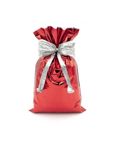 Buste regalo metallizzate Italpak - formato 50x70 cm - conf. 25 pz rosso X007002507000