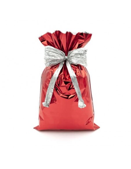 Buste regalo metallizzate Italpak - formato 50x70 cm - conf. 25 pz rosso X007002507000