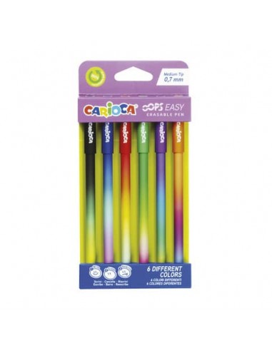 Penna cancellabile Carioca Oops Easy punta media 0