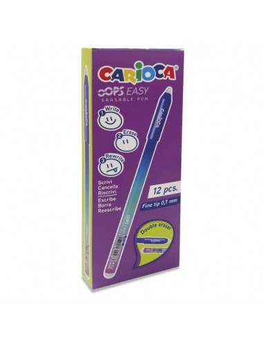 Penna cancellabile Carioca Oops Easy punta media 0