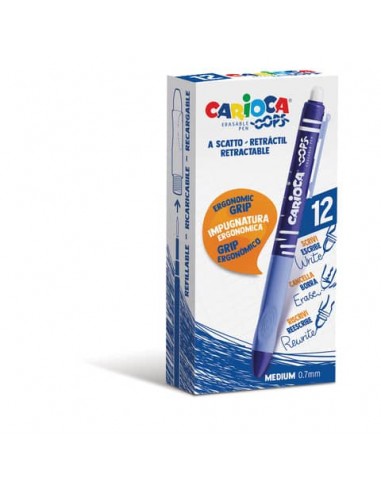 Penne a scatto cancellabili Carioca OOPS inchiostro termosensibile M 0