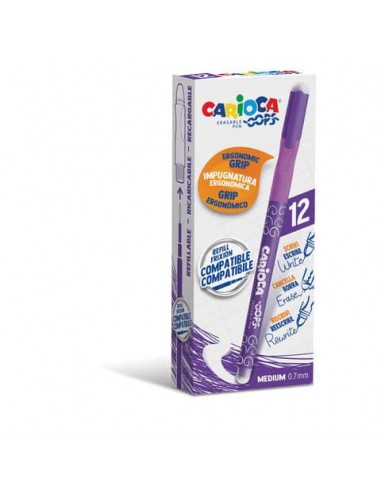 Penne cancellabili Carioca OOPS con inchiostro termosensibile M 0