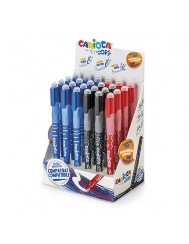 Espositore 24 penne cancellabili Carioca OOPS con inchiostro termosensibile M 0