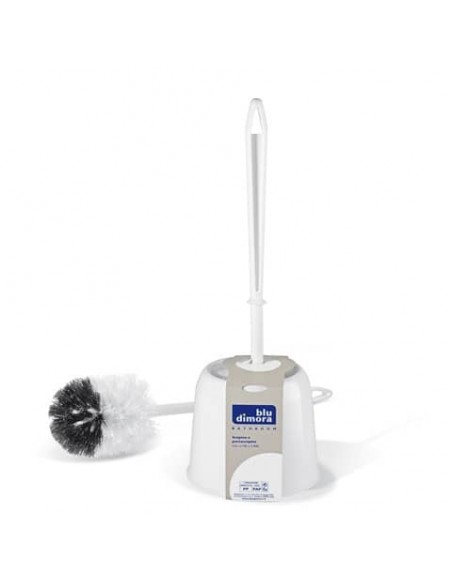 Portascopino in plastica Fiore Blu dimora bianco 0088C