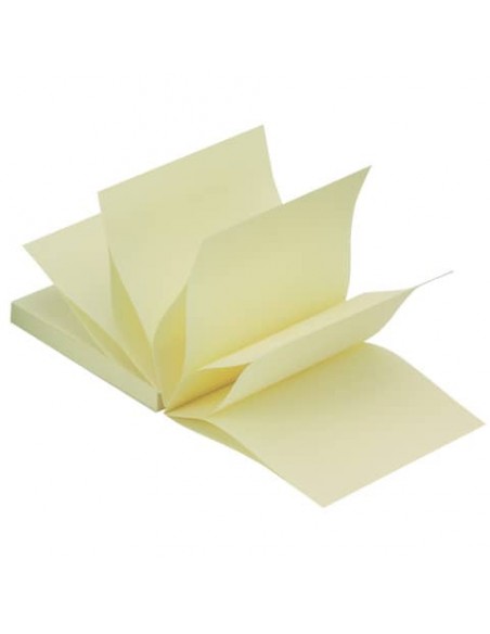 Foglietti riposizionabili a fisarmonica Q-Connect Z-Quick Notes 70 g/m² giallo 76x76 mm 12 bloc. da 100 ff - KF02161FSC