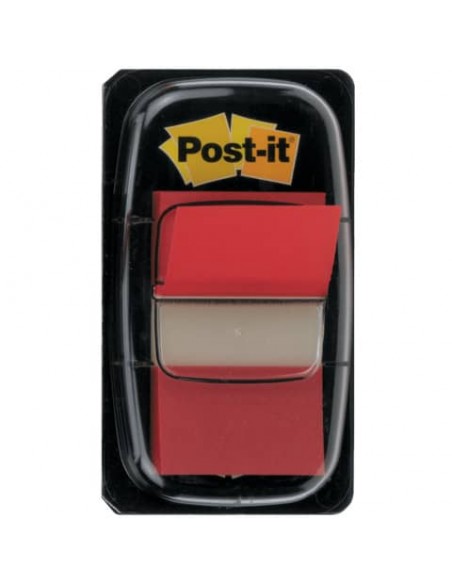 Segnapagina removibili Post-it® Index Medium con dispenser rosso 50 segnapagina - 680-1