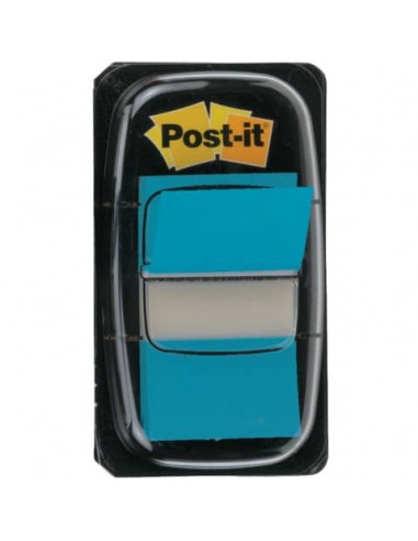 Segnapagina removibili Post-it® Index Medium con dispenser blu brillante 50 segnapagina - 680-23