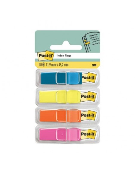 Segnapagina removibili Post-it® Index Mini con dispenser turchese