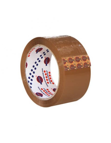 Nastro adesivo per imballo Eurocel formato 50x66 m - colore avana - 006257366