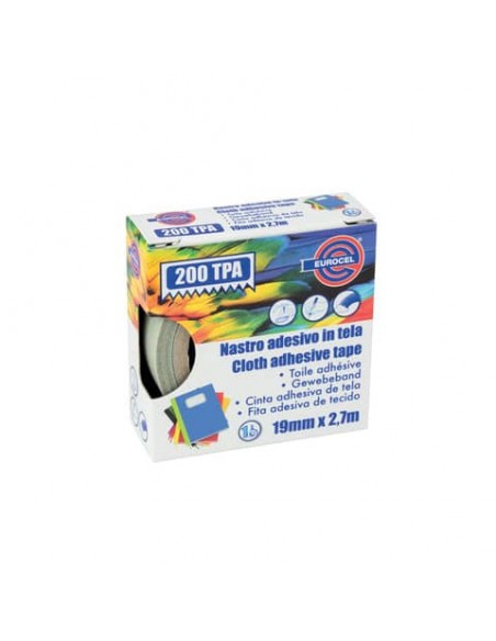 Nastro adesivo telato Eurocel formato 19 mm x 2