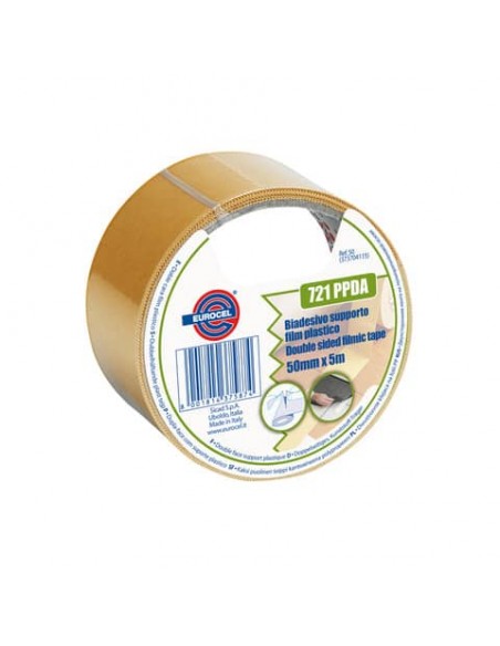 Nastro biadesivo alta tenuta Eurocel formato 50x5 m - colore bianco 044024353