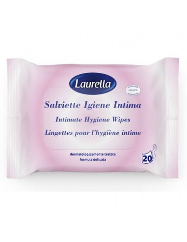 Salviettine igiene intima Laurella conf. 20 pezzi con adesivo 00379.1