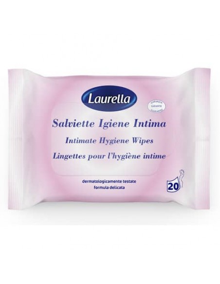 Salviettine igiene intima Laurella conf. 20 pezzi con adesivo 00379.1
