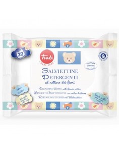 Salviettine detergenti al nettare dei fiori Trudi Baby Care conf. 20 pezzi con adesivo - 00586