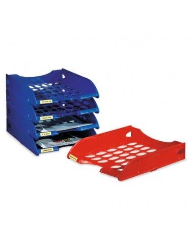 Vaschetta portacorrispondenza Leonardi Modula polistirolo blu 26x34