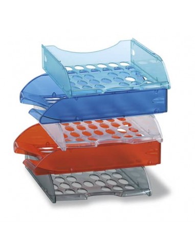 Vaschetta portacorrispondenza Leonardi Modula polistirolo trasparente naturale 26x34