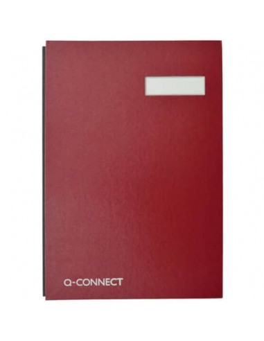 Libro firme Q-Connect 20 pagine 24x35 cm rosso KF31011