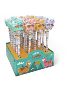 Espositore 24 matite HB Lebez con gomma Lama on top assortite 80893