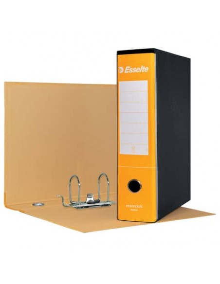 Registratore protocollo Esselte Essentials G75 23x33 cm dorso 8 cm giallo - 390775090