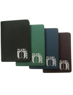 Portacarte a libro Alplast Pluricard Smile - 14 scomparti colori tenui - 880