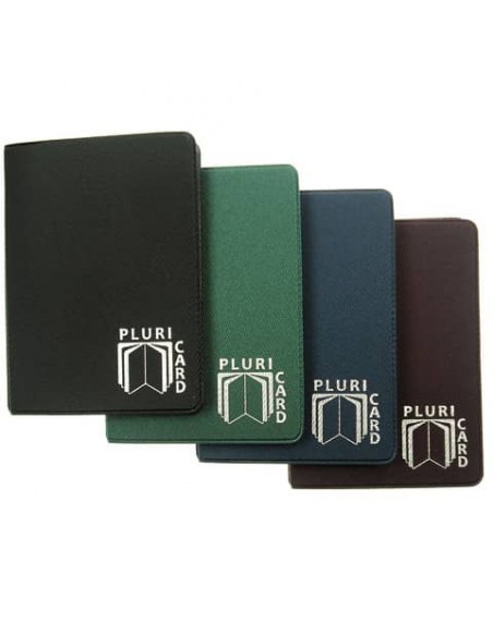 Portacarte a libro Alplast Pluricard Smile - 14 scomparti colori tenui - 880