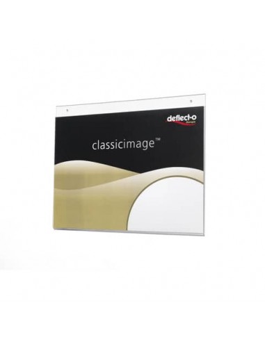 Portastampati da parete deflecto® A4 orizzontale in polistirene trasparente 46901